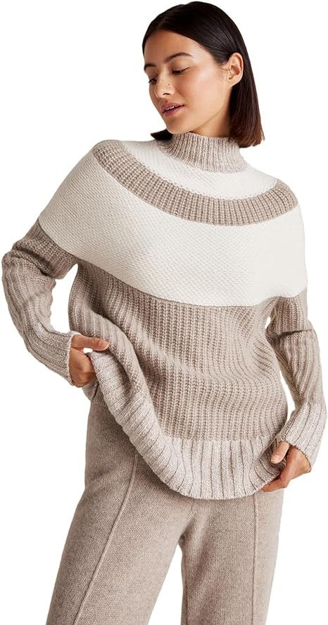 Haven Well Within Cashmere Colorblock Yoke Sweater